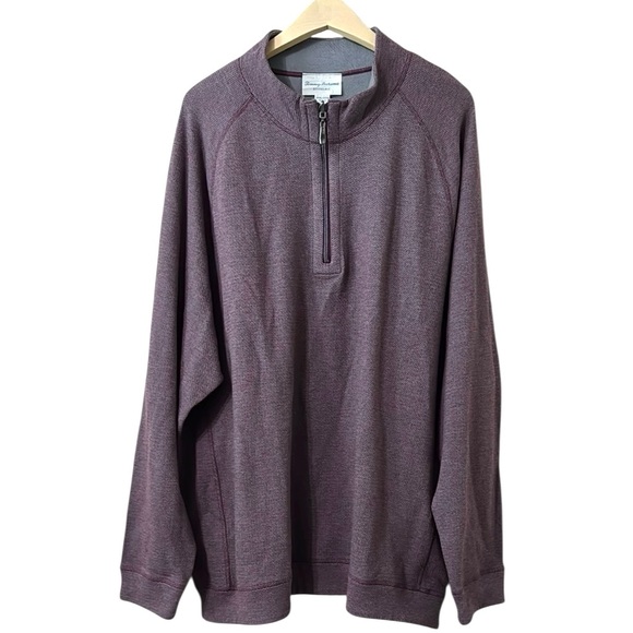 Tommy Bahama Four Seas Reversible Half Zip Sweater Size XXXL